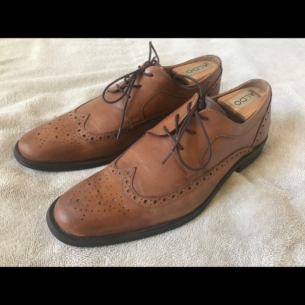 Aldo Wingtip Brogue Men’s Dress Shoes Size 10